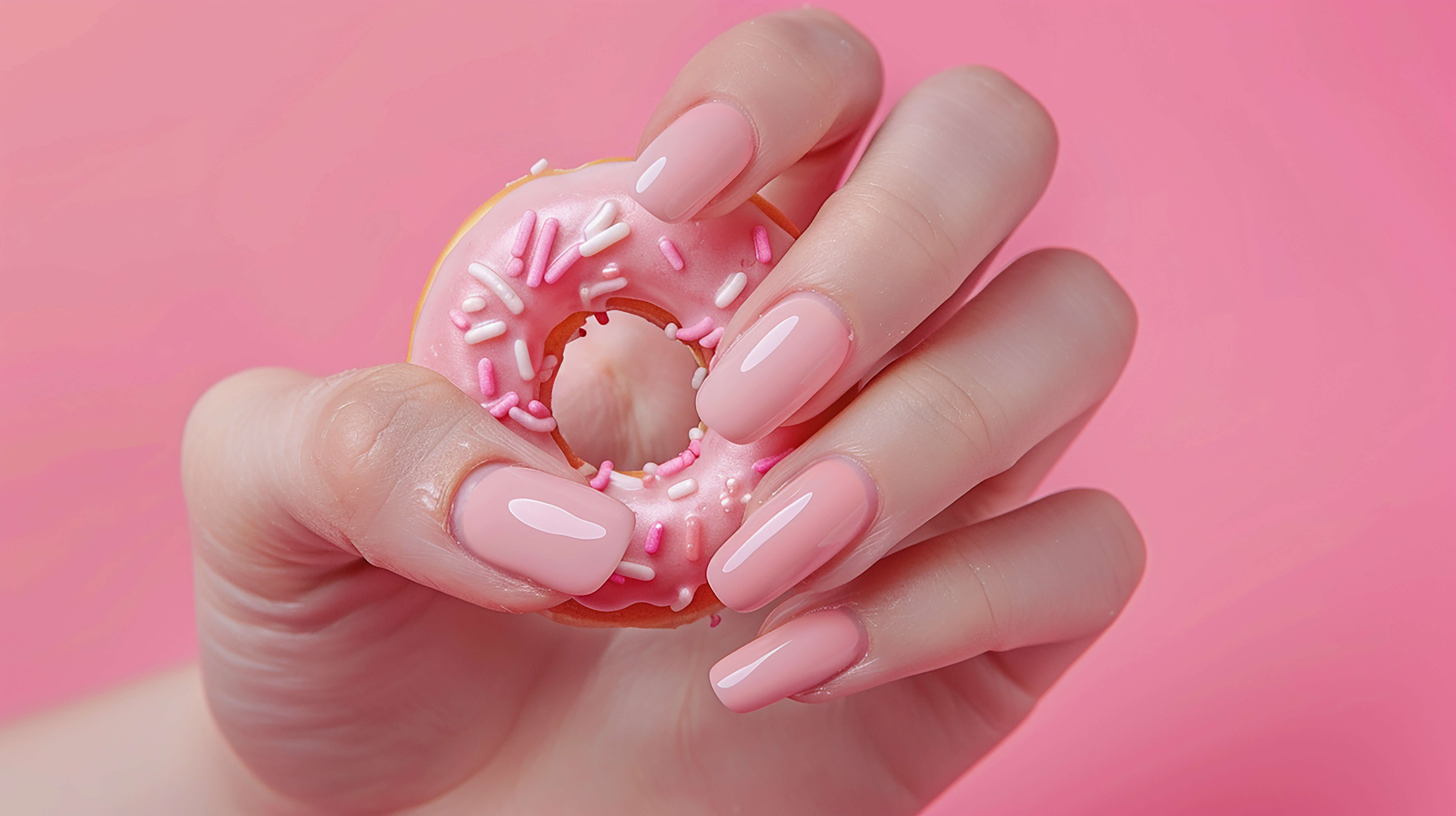 Jelly Pink Nails
