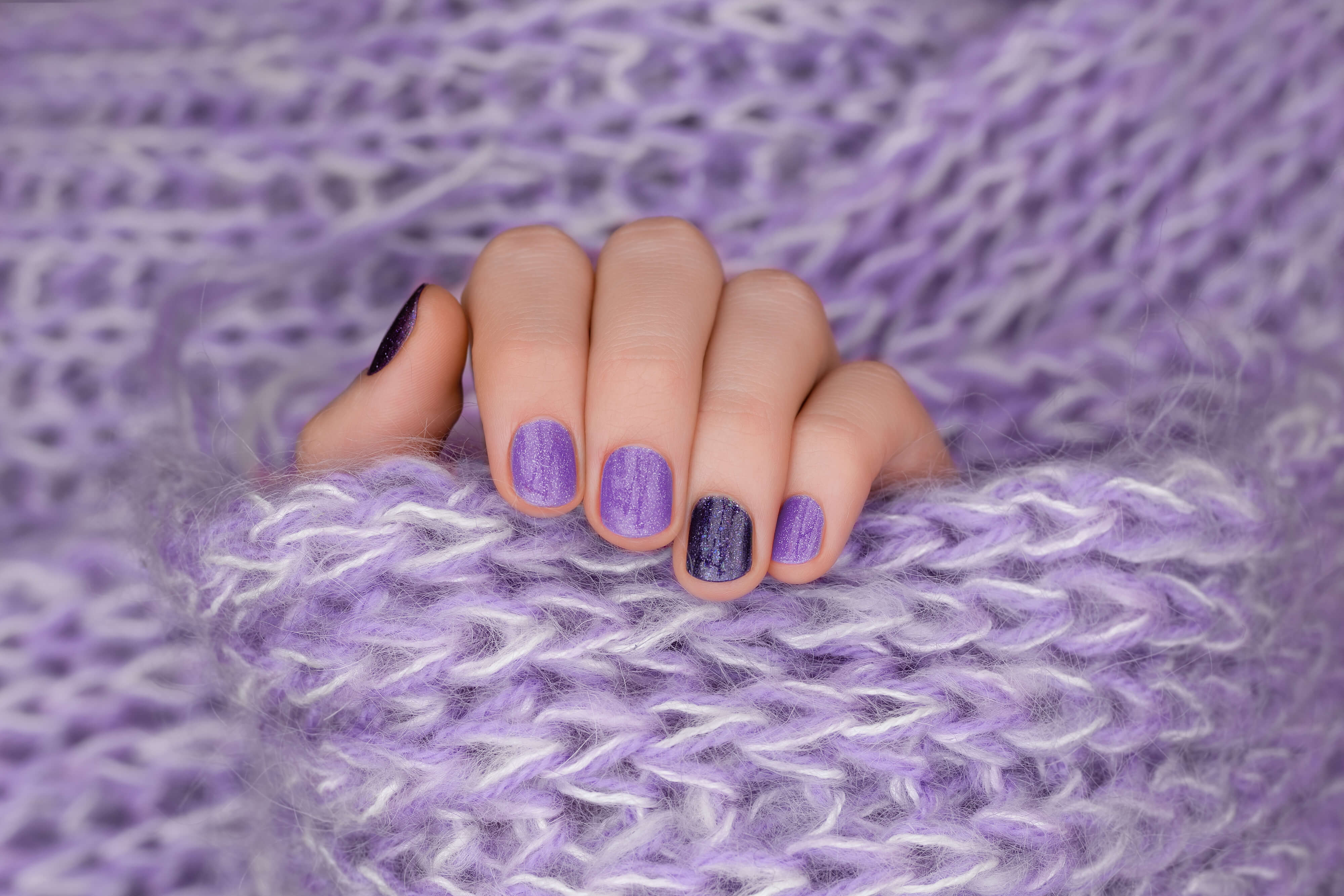 Soft Lavender Nails